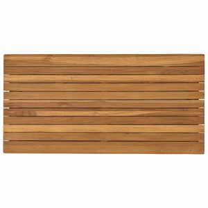 vidaXL Tischplatte 90 x 45 x 3,5 cm Rechtwinklig Massives Teakholz