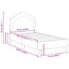 vidaXL Kinderbettgestell mit Kopfteil Lila 70 x 140 cm Samt