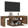 vidaXL TV-Schrank mit LED-Leuchten R&auml;uchereiche 120x35x40 cm