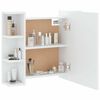 vidaXL Spiegelschrank mit LED Wei&szlig; 70x16,5x60 cm