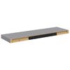 vidaXL Schweberegale 2 Stk. Grau 80x23,5x3,8 cm MDF