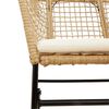 vidaXL 9-tlg. Garten-Essgruppe mit Kissen Braun Poly Rattan Glas