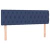 vidaXL Boxspringbett mit Matratze Blau 160x200 cm Stoff