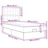 vidaXL Ottoman-Bett mit Matratze & LEDs Dunkelbraun 100x200 cm Stoff
