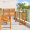 vidaXL Garten Bistro Set 5 pcs Braun Massivholz Akazie