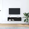 vidaXL TV-Schrank Schwarz Eichen-Optik 100x31x25,5 cm Holzwerkstoff