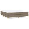 vidaXL Boxspringbettgestell Taupe 180x200 cm Stoff