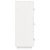 vidaXL Highboard Weiß 34x40x108,5 cm Massivholz Kiefer