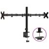 vidaXL Tischhalterung f&uuml;r 2 Monitore Schwarz Stahl VESA 75/100 mm