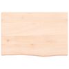 vidaXL Wandregal 60x40x(2-4) cm Massivholz Eiche Unbehandelt