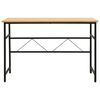 vidaXL Computertisch Schwarz und Eiche Hell 105x55x72 cm MDF und Metall