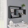 vidaXL Wandregale Grau 104x20x58,5 cm Holzwerkstoff