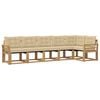 vidaXL Outdoor-Sofagarnitur mit Kissen 6 pcs Wei&szlig; und Beige