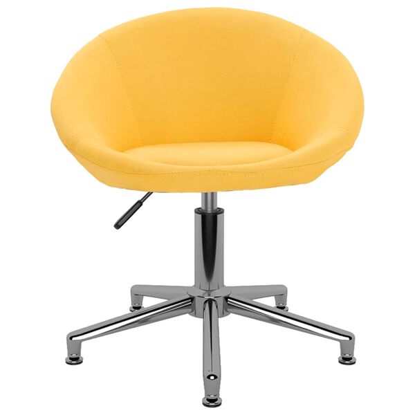 vidaXL B&uuml;rostuhl Drehbar Gelb Stoff