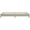 vidaXL Bettgestell ohne Matratze Hellgrau 140x190 cm Stoff