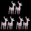 vidaXL LED-Rentiere 6 Stk. Warmwei&szlig; 240 LEDs Acryl
