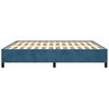 vidaXL Bettgestell ohne Matratze Dunkelblau 160x200 cm Samt