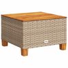 vidaXL 11-tlg. Garten-Sofagarnitur mit Kissen Beige Poly Rattan