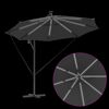 vidaXL Sonnenschirm mit LED-Lichtleisten Anthrazit 294 x 294 x 248 cm