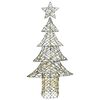 vidaXL Weihnachtsbaum mit 240 LEDs Warmwei&szlig; 180 cm Rattan