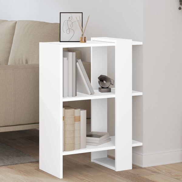 vidaXL B&uuml;cherregal Wei&szlig; 52 x 25 x 71,5 cm Holzwerkstoff