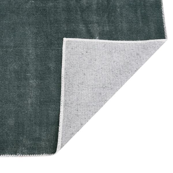 vidaXL Teppich Waschbar Faltbar Grau 120x170 cm Polyester
