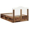 vidaXL Bettrahmen Altholz 135 x 190 cm Massives Kiefernholz
