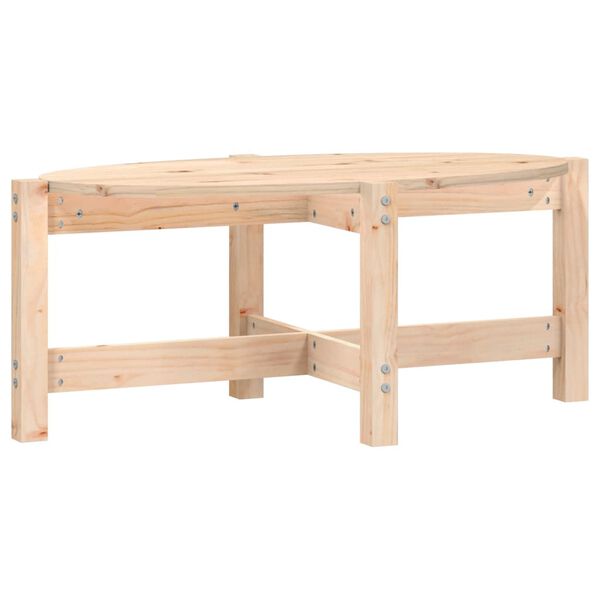 vidaXL Couchtisch 87x48x35 cm Massivholz Kiefer
