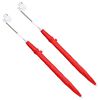 vidaXL Sonnenschirm mit Klemme 2 pcs Feuersteinrot &Oslash; 105 x 86 cm