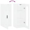 vidaXL Wandschrank Wei&szlig; 34,5x34x90 cm