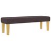vidaXL Boxspringbett mit Matratze Dunkelbraun 140 x 200 cm Stoff