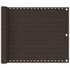 vidaXL Balkon-Sichtschutz Braun 75x600 cm HDPE