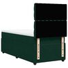 vidaXL Boxspringbett mit Matratze Dunkelgr&uuml;n 80x200 cm Samt