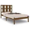 vidaXL Massivholzbett Honigbraun 90x190 cm