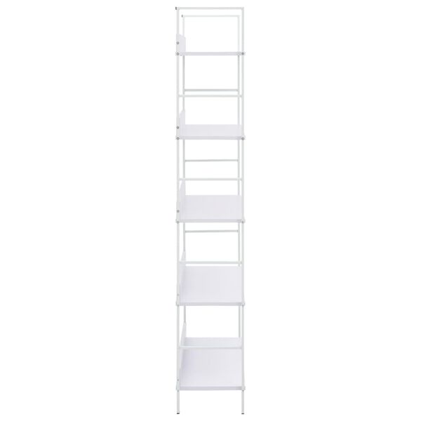 vidaXL Bücherregal 5 Regalböden Weiß 60x27,6x158,5 cm Holzwerkstoff