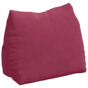 vidaXL R&uuml;ckenkissen Weinrot 45 x 20 x 35 cm Cordstoff