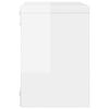 vidaXL W&uuml;rfelregale 4 Stk. Hochglanz-Wei&szlig; 22x15x22 cm
