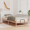 vidaXL Bettrahmen Braun 90 x 210 cm Massives Kiefernholz