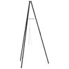 vidaXL Lagerfeuer Stativ Schwarz 92 x 92 x 191,5 cm Stahl