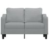 vidaXL 2-Sitzer-Sofa Hellgrau 120 cm Stoff