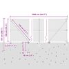 vidaXL Zaunpfosten Silber 10 x 1 m (40 x 40 mm Maschen) Stahl