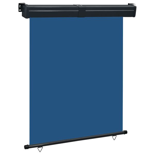 vidaXL Balkon-Seitenmarkise 145x250 cm Blau