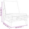 vidaXL 4-tlg. Garten-Lounge-Set mit Dunkelgrauen Kissen Bambus