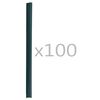 vidaXL 100 Stk. Clips f&uuml;r Sichtschutzstreifen PVC Gr&uuml;n