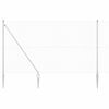 vidaXL Zaunpfosten Silber 25 x 1,6 m (16 x 16 mm Netz) Stahl
