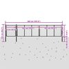 vidaXL Gartentor Stahl 500&times;75 cm Anthrazit