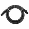 vidaXL Saugschlauch mit PVC-Anschl&uuml;ssen Schwarz 1" 4 m PVC