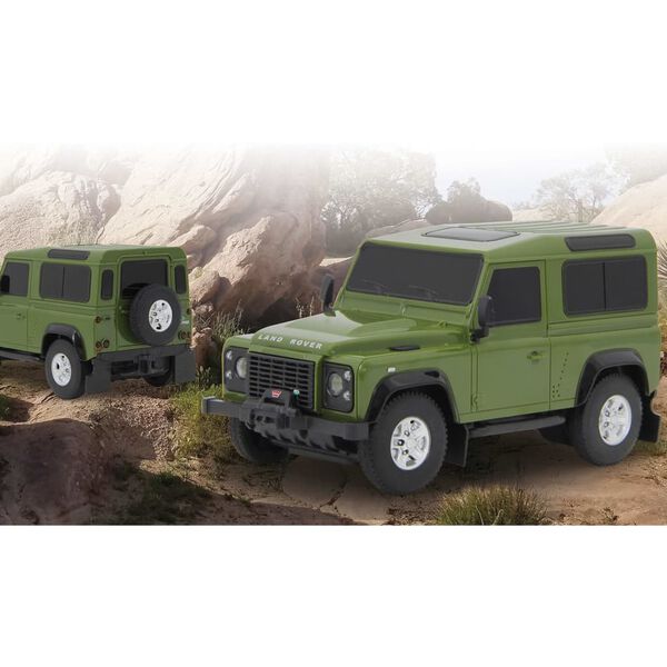 JAMARA Ferngesteuerter Defender Land Rover 1:24 Gr&uuml;n