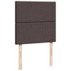 vidaXL Boxspringbett mit Matratze Dunkelbraun 90x190 cm Stoff