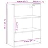 vidaXL Wandregal Artisan-Eiche 69,5x32,5x90 cm